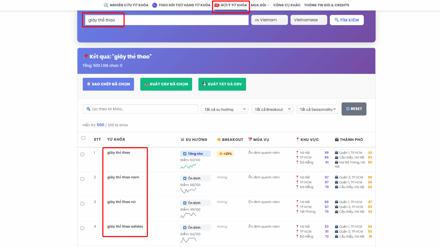 dùng thử công cụ gợi ý từ khóa