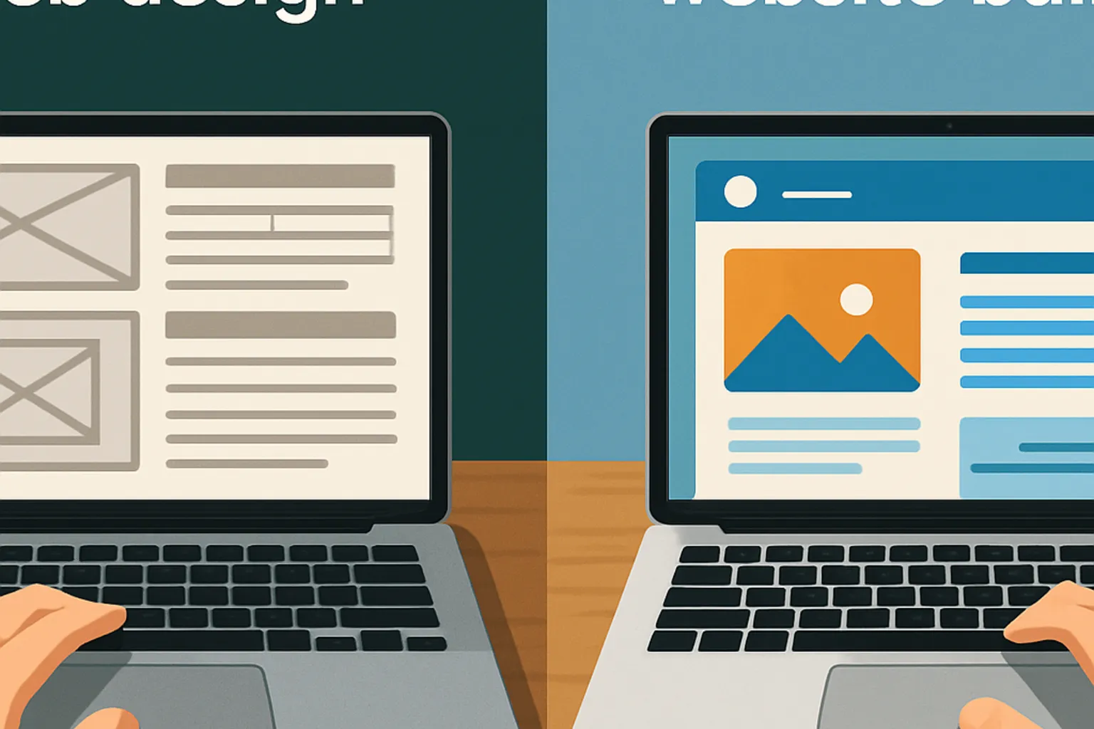 So sánh hai hình thức thiết kế trang web phổ biến hiện nay