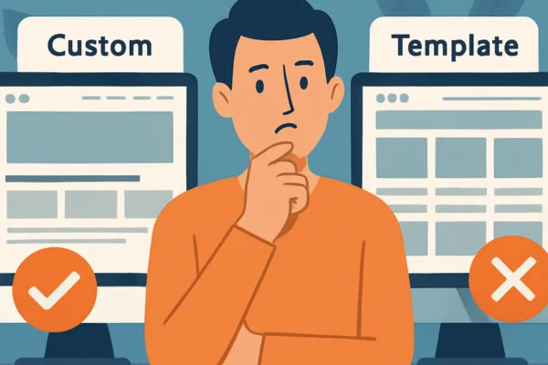 Thiết kế trang web tùy chỉnh hay dùng mẫu: Đâu là lựa chọn tốt nhất cho doanh nghiệp bạn?